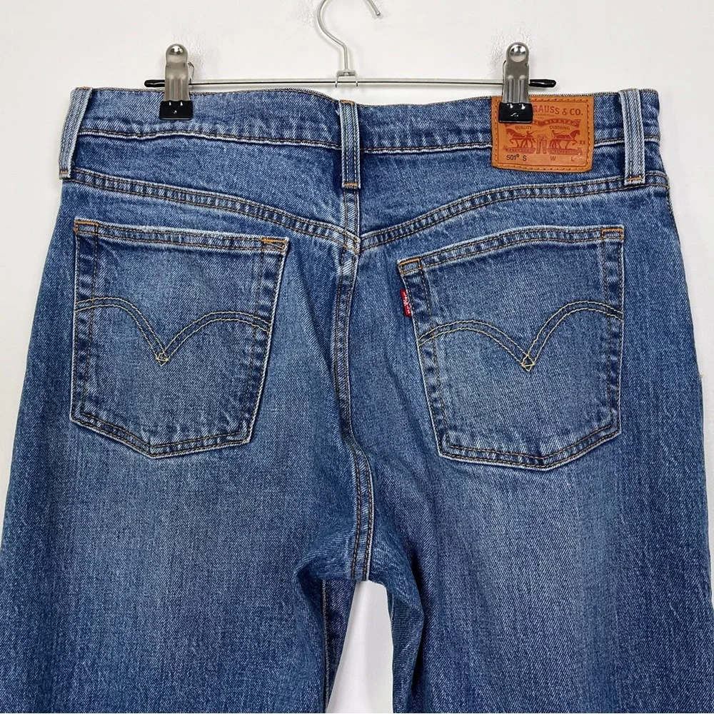 Levi's Women's High Rise Jeans - Blue - Picture 7 of 16